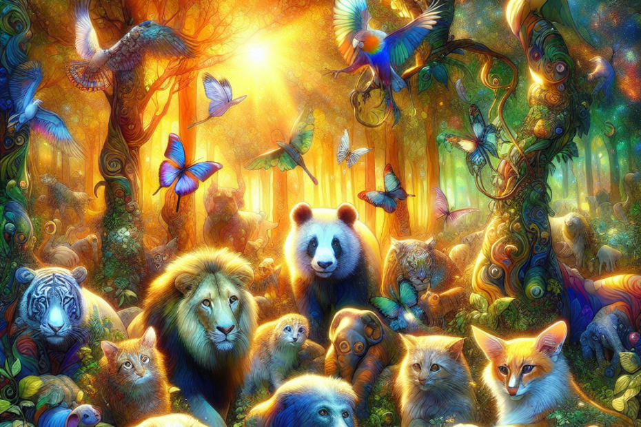 filling the forest with joy and wonder. The other animals gathered around