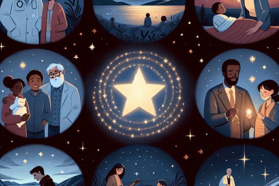 they would see Twinkleʼs trail of kindness and feel a warm glow in their hearts. Twinkle realized that true brightness comes not from being the brightest star