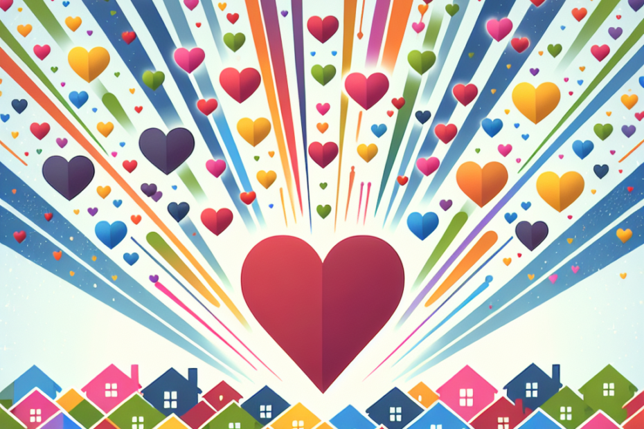 but from spreading kindness and love. And so