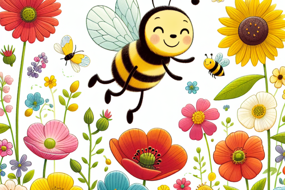 there lived a little bee named Buzz. Buzz loved to fly from flower to flower