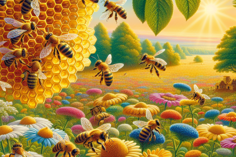collecting nectar to make sweet honey. One day