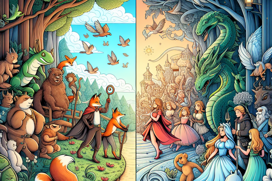 Fables vs. Fairy Tales: Understanding the Distinctions and Connections