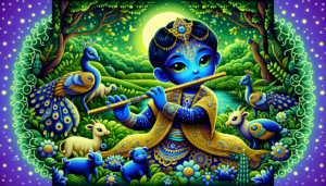 Krishna: The Divine Melodist and Protector in Hindu Mythology